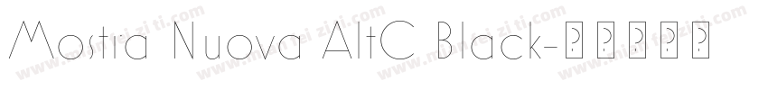 Mostra Nuova AltC Black字体转换